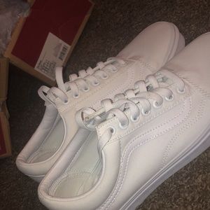 Mens Canvas Old School Vans (Size 8 Mens/Size 9.5 Womens)
